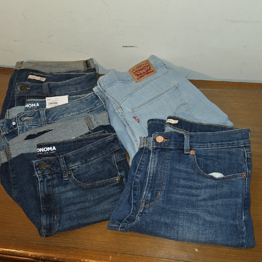 5 Pair Jean Shorts